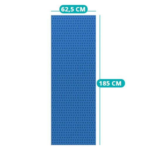 Prosop yoga anti-alunecare cu geanta cadou-albastru