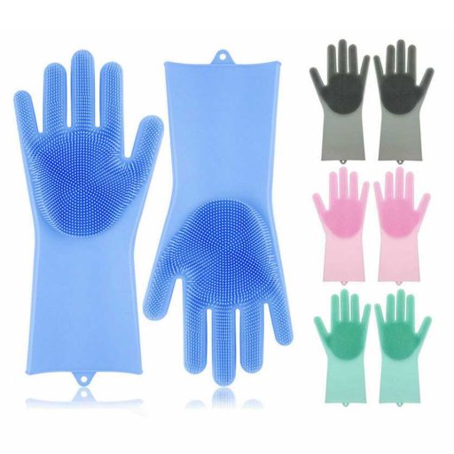 Manusi de silicon pentru spalat vase, curatare