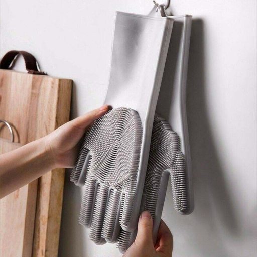 Manusi de silicon pentru spalat vase, curatare