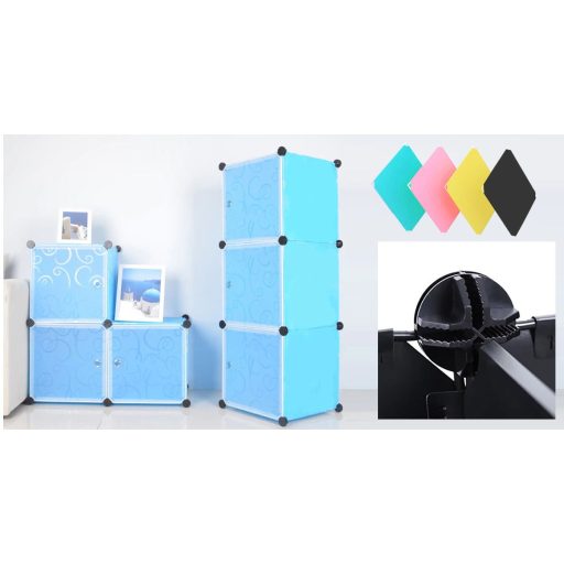 Dulap din plastic-albastru