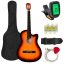 Set chitara acustica pentru incepatori, cu tuner cadou, in 2 culori
