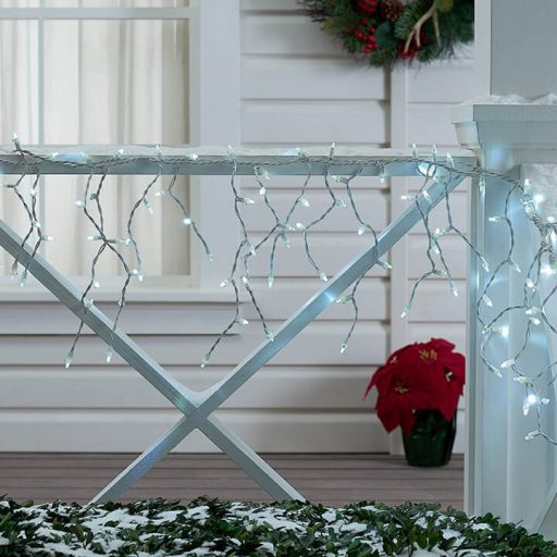 Ghirlanda luminoasa cu turturi cu LED, alb rece-cu 230 LED-uri