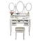 Masă de toaletă Milano, disponibilă în mai multe culori - alb