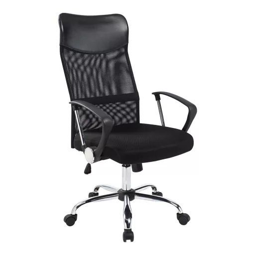 Scaun de birou ergonomic cu spatar inalt- negru