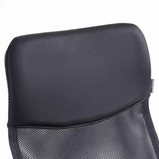 Scaun de birou ergonomic cu spatar inalt- negru