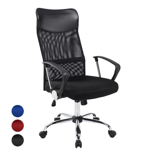 Scaun de birou ergonomic cu spatar inalt, in 3 culori