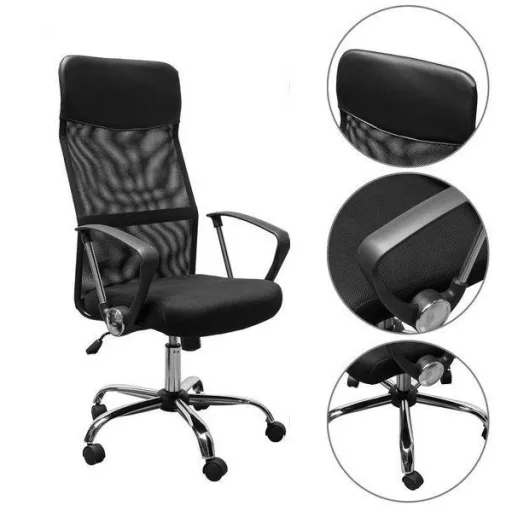 Scaun de birou ergonomic cu spatar inalt, in 3 culori