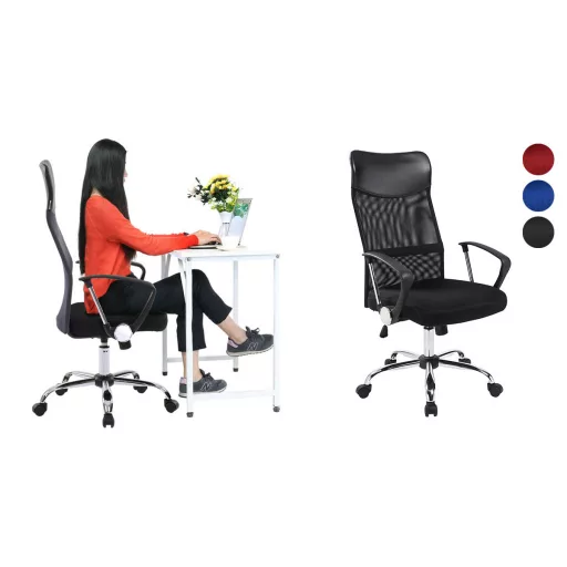 Scaun de birou ergonomic cu spatar inalt, in 3 culori