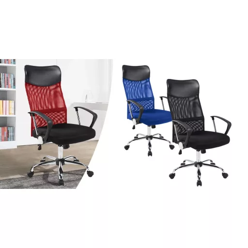 Scaun de birou ergonomic cu spatar inalt, in 3 culori