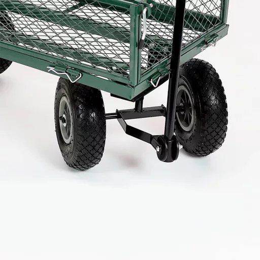 Cărărușă metalică de grădină, capacitate de încărcare 300 kg