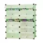 Dulap tip pantofar modular din plastic, verde