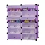 Dulap tip pantofar modular din plastic, mov