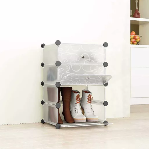 Dulap tip pantofar modular din plastic, in mai multe culori