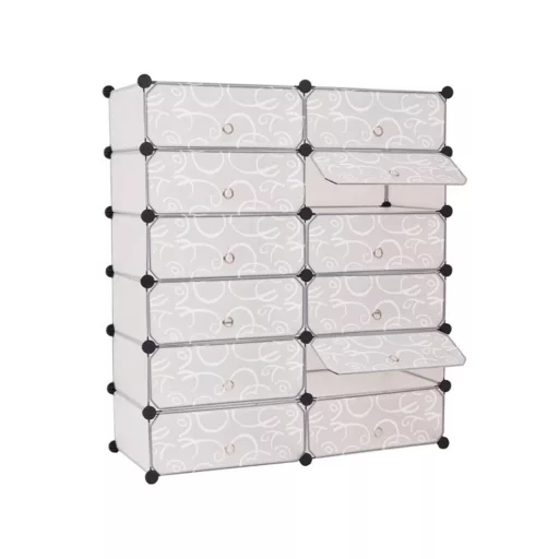Dulap tip pantofar modular din plastic, in mai multe culori