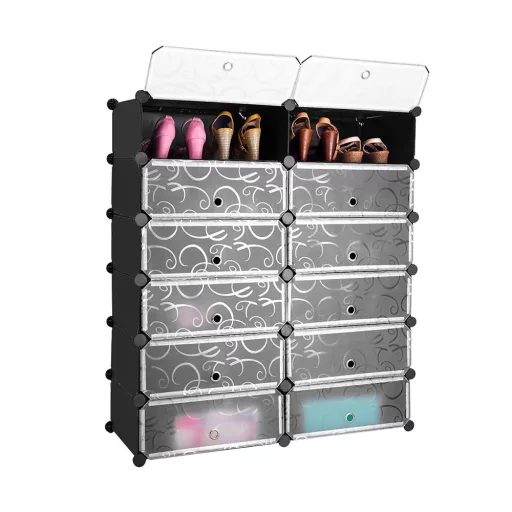 Dulap tip pantofar modular din plastic, in mai multe culori