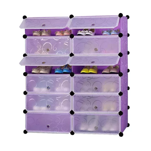 Dulap tip pantofar modular din plastic, in mai multe culori