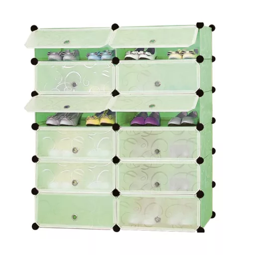 Dulap tip pantofar modular din plastic, in mai multe culori