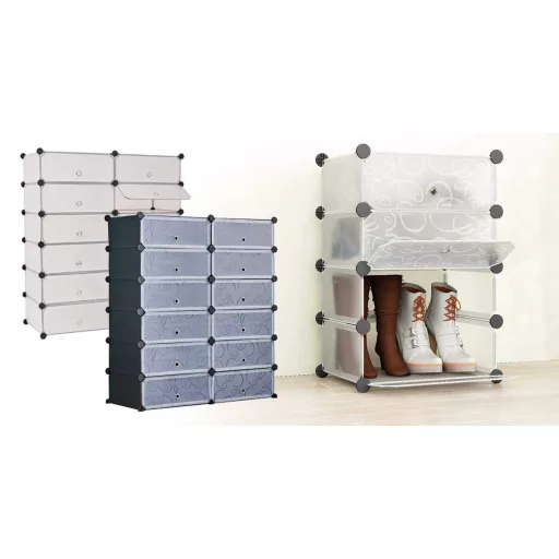 Dulap tip pantofar modular din plastic, in mai multe culori