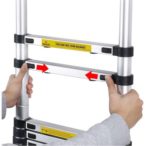 Scara telescopica din aluminiu, 3 lungimi-4,1 metri