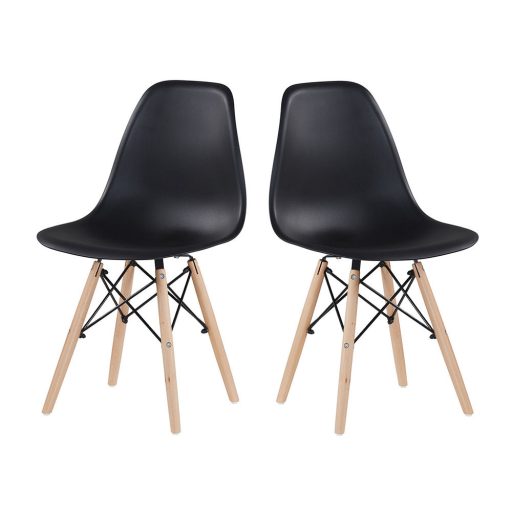 4 buc scaune de bucatarie-negru