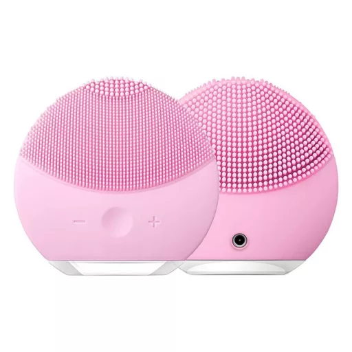 Aparat electric pentru masaj facial-roz