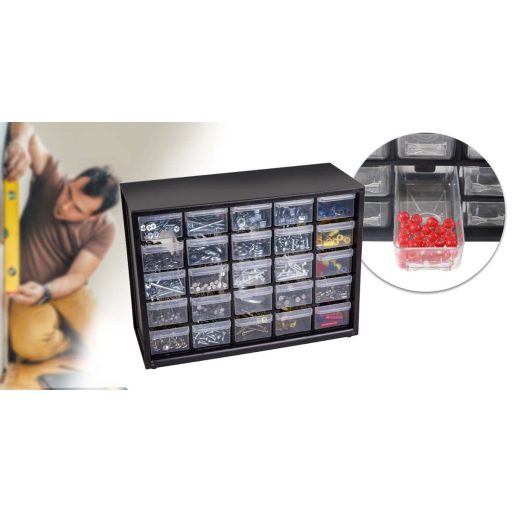 Organizator pentru piese, 25 sertare