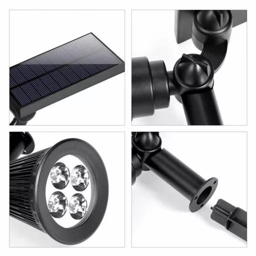 2 buc lampi solare, iluminat de exterior decorativ