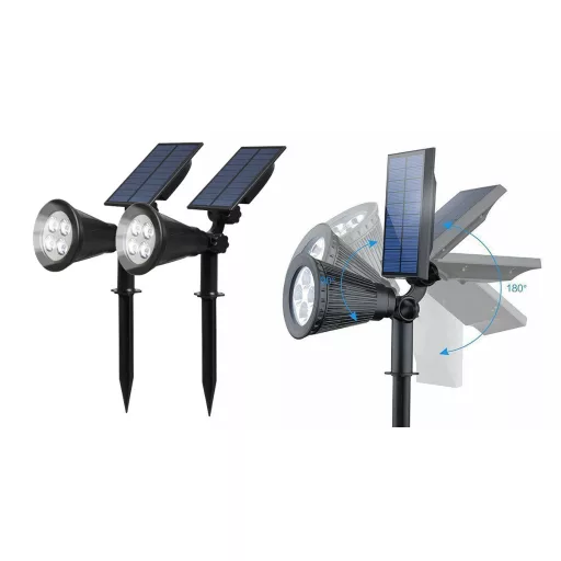 2 buc lampi solare, iluminat de exterior decorativ