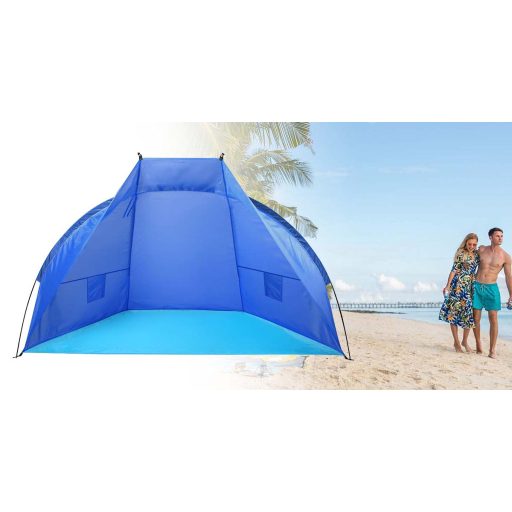 Cort semi-deschis, albastru