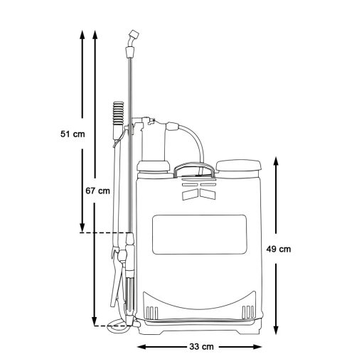 Pulverizator de spate, 16 L