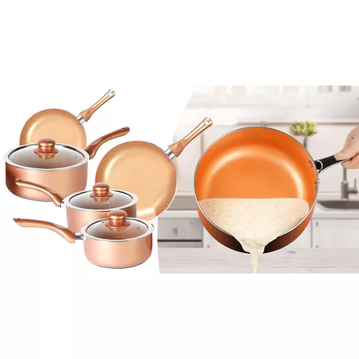 Set oale si tigaie, 8 piese