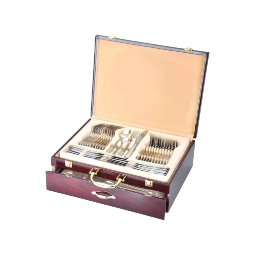 Set tacamuri 84 piese-argintiu
