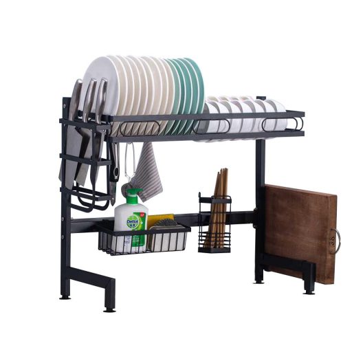 Scurgator vase deasupra chiuvetei, pentru chiuveta dubla