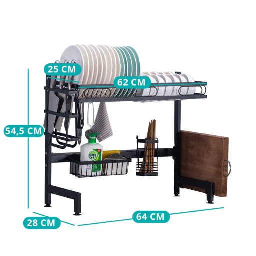 Scurgator vase deasupra chiuvetei, pentru chiuveta dubla