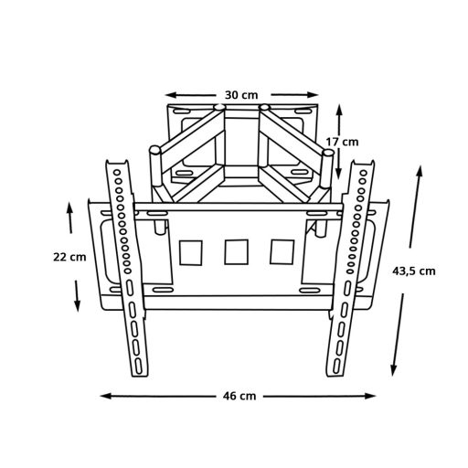 Suport inclinabil si rotativ pentru televizor