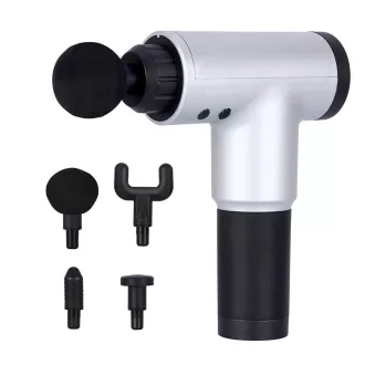 Pistol de masaj cu 4 capete inlocuibile-cu acumulator