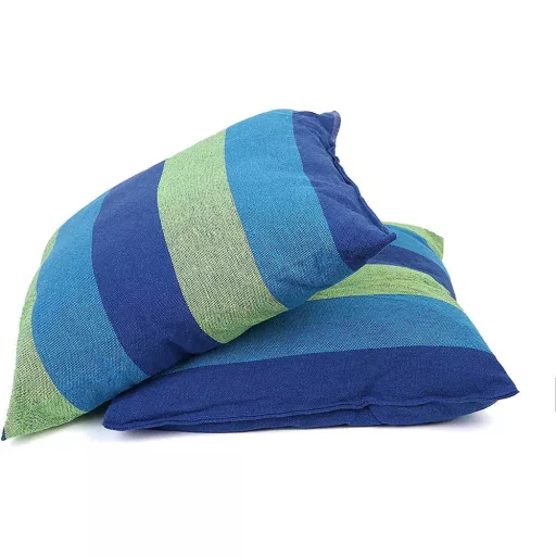 Hamac tip leagan cu perna-albastru