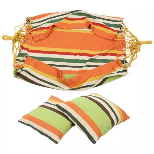 Hamac tip leagan cu perna-portocaliu