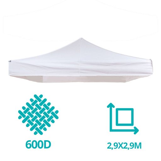 Prelata pentru pavilion de gradina, diferite dimensiuni-2,9x2,9 metri, acoperis