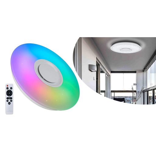 Lampa de tavan cu lumina multicolora