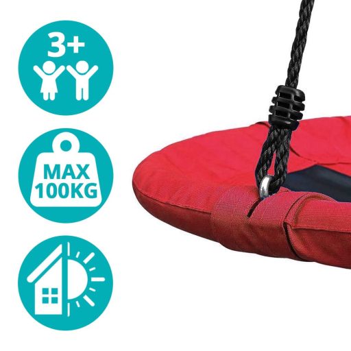 Leagan cuib-110 cm-rosu-fara cort