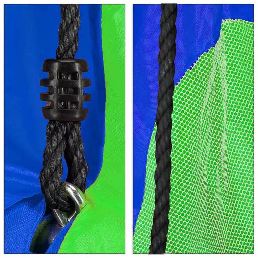 Leagan cuib-110 cm-albastru-cu cort