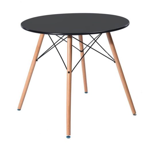 Set de 4 scaune moderne pentru dining cu masă, 3 culori - negru