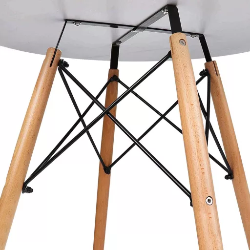 Set de 4 scaune moderne pentru dining cu masă, în 3 culori - gri