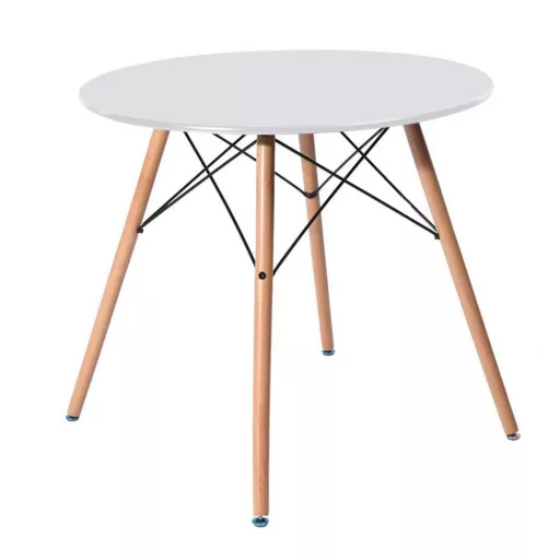 Set de 4 scaune moderne pentru dining cu masă, în 3 culori - alb