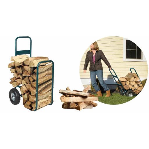 Carucior transport lemne