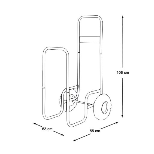 Carucior transport lemne