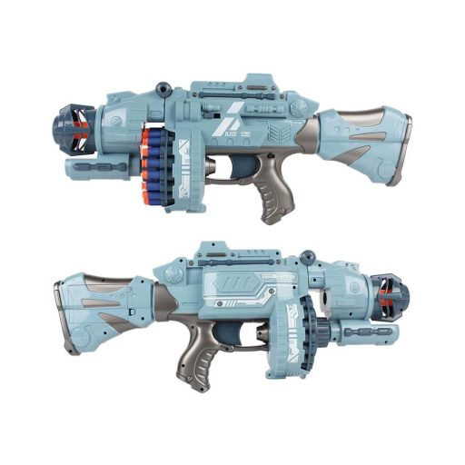 Arma de jucarie cu sunet, set de proiectile cadou-gri