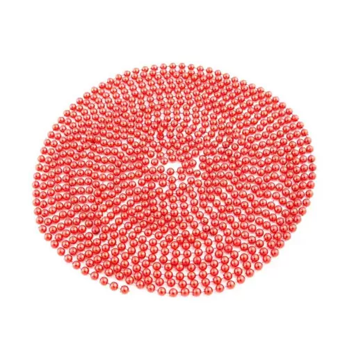 Set ornamente de brad, 112 piese-rosu