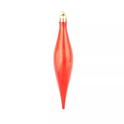 Set ornamente de brad, 112 piese-rosu